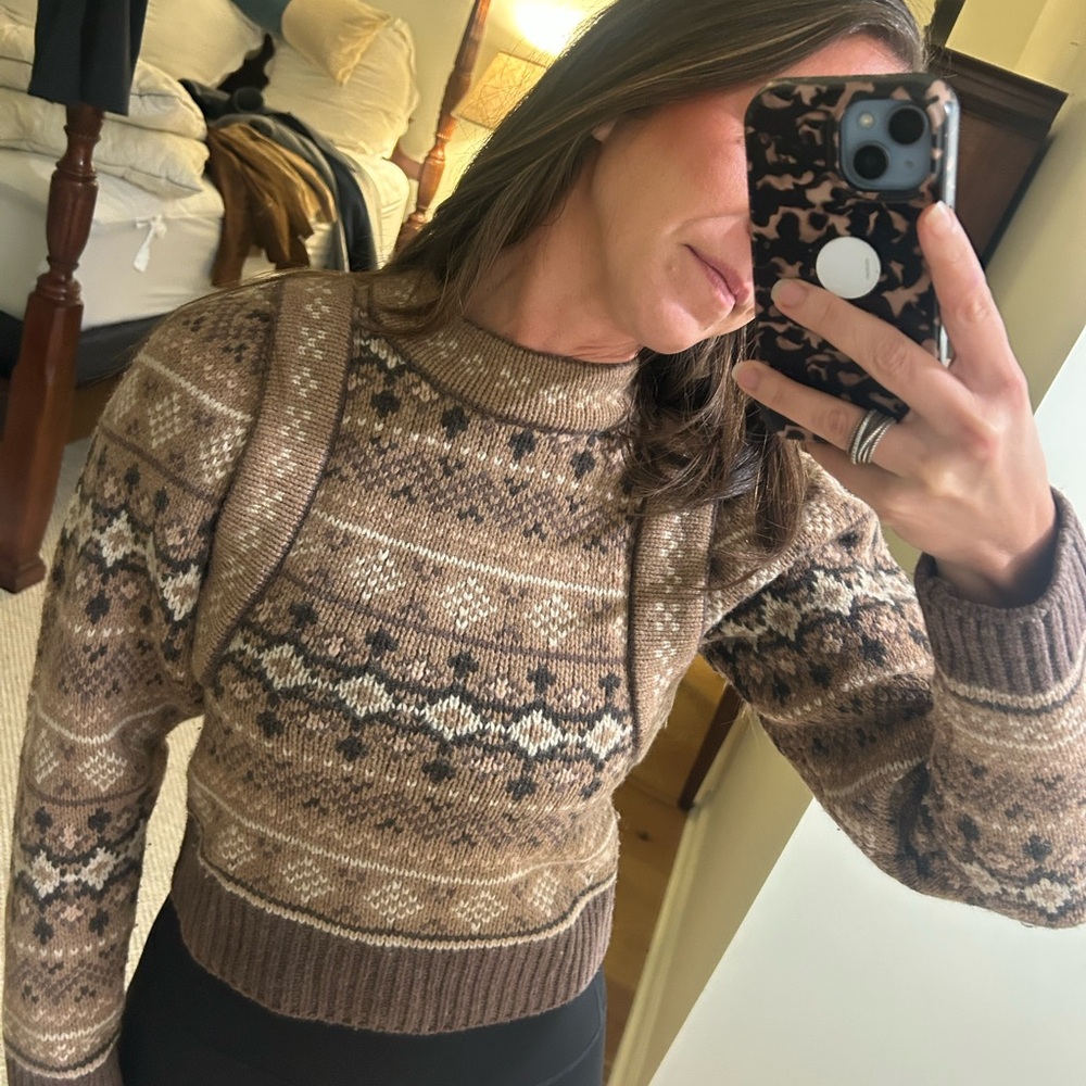 Sea New York Brown Patterned Sweater